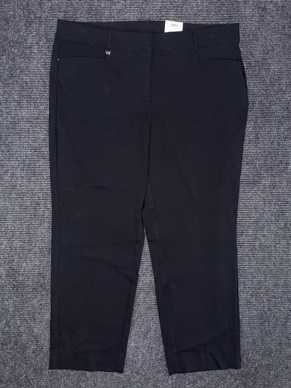 JM Collection NWT Black Slim Leg Comfort Fit Petite Plus Pant 20WP Tummy Control